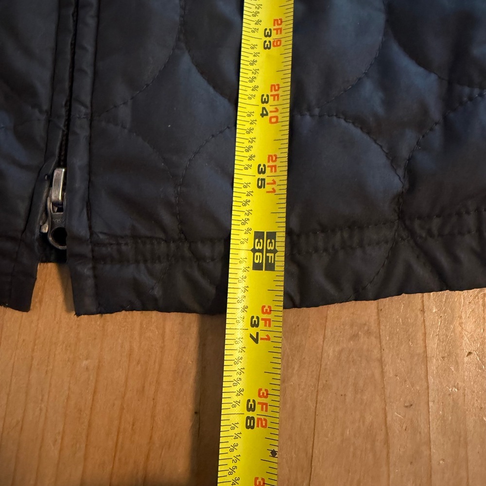 Patagonia Mor Coat Quilted Insulated Full Length Jacket Black Lining XS 28496 - Picture 9 of 11